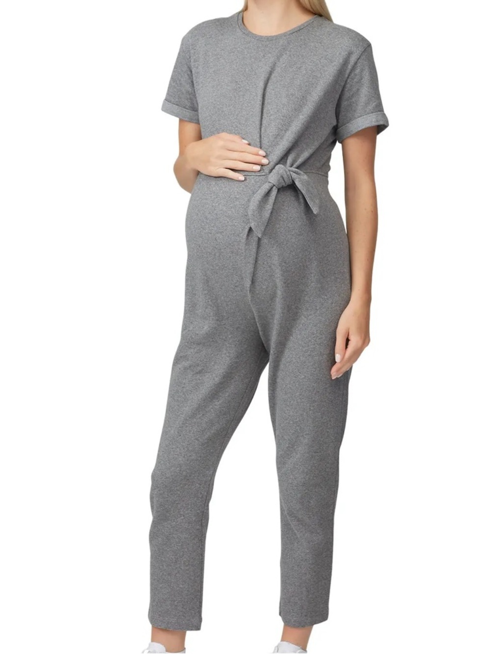 Hatch Maternity Lolo Gray Ankle Length Jumpsuit Size 2 (US M)